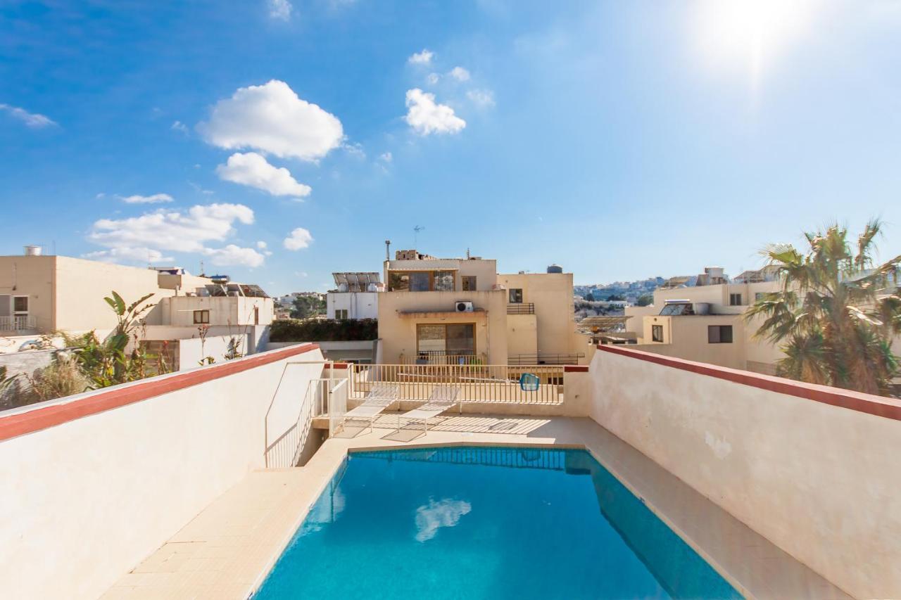Pool And Sea Merill Apartments - Happy Rentals Mellieħa Dış mekan fotoğraf