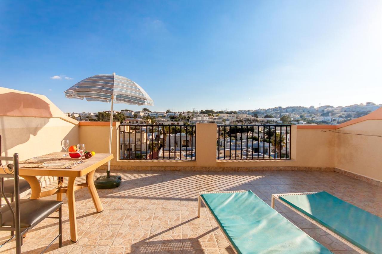 Pool And Sea Merill Apartments - Happy Rentals Mellieħa Dış mekan fotoğraf